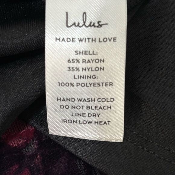 NWT Lulu's Black Floral Asían Print Velvet XL Maxi Babydoll Dress Fairy Whimsi - Picture 6 of 15